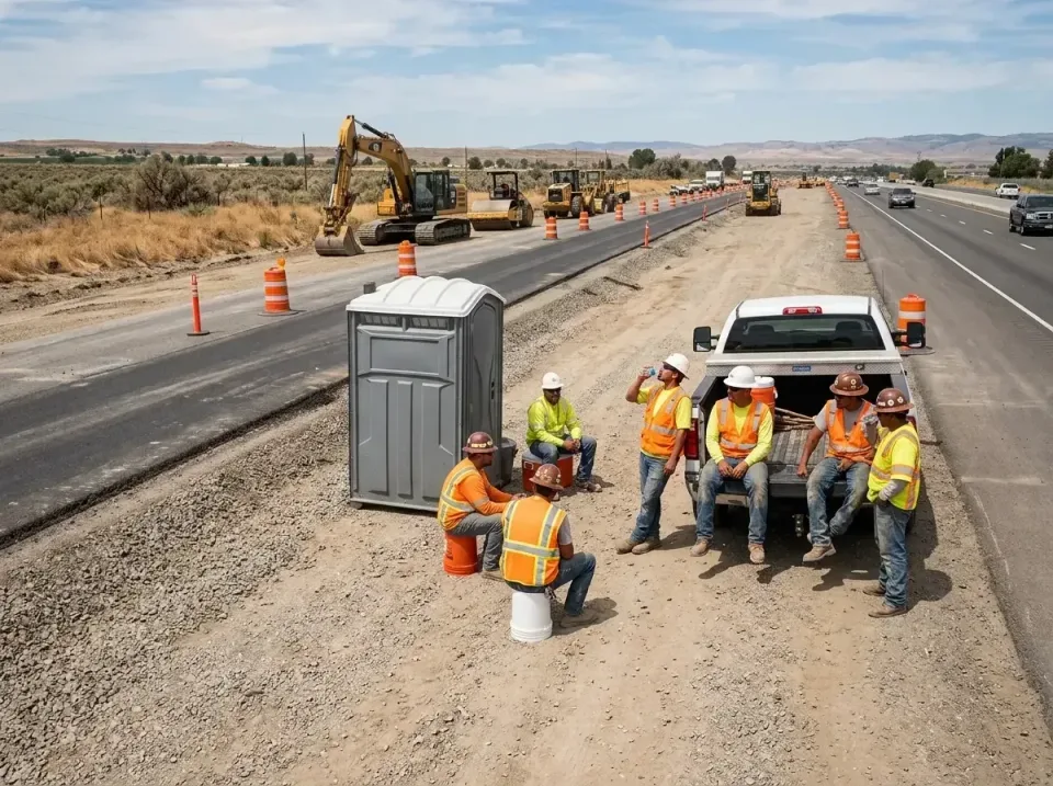 highway-road-construction-crew-007 — frequently asked questions, Porta Potty and Restroom Rentals in Carrington, ND